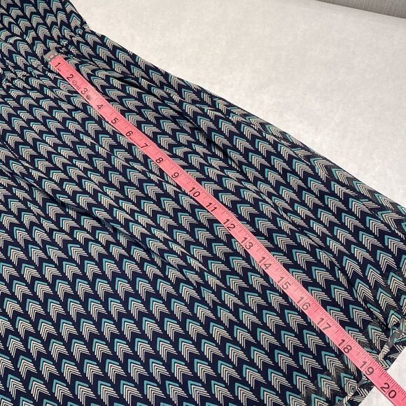 Pink Owl Summer Dress Medium Blue Turquoise Lightweight Flowy - Picture 13 of 14